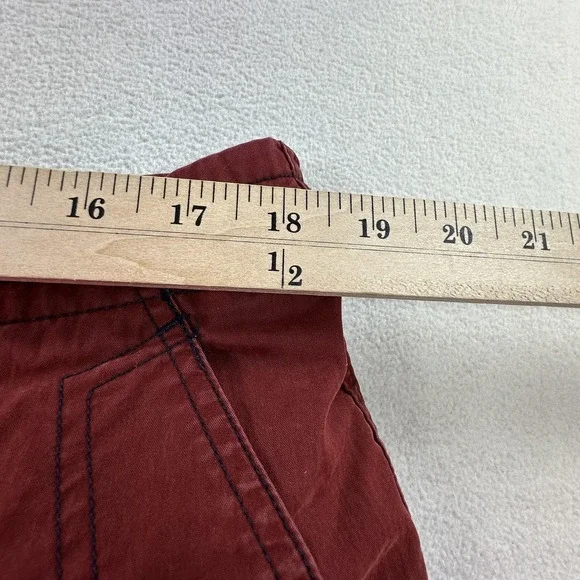Abercrombie & Fitch Cargo Shorts Mens Large Rust Red Paratroops AF-92 Pockets - Picture 12 of 15